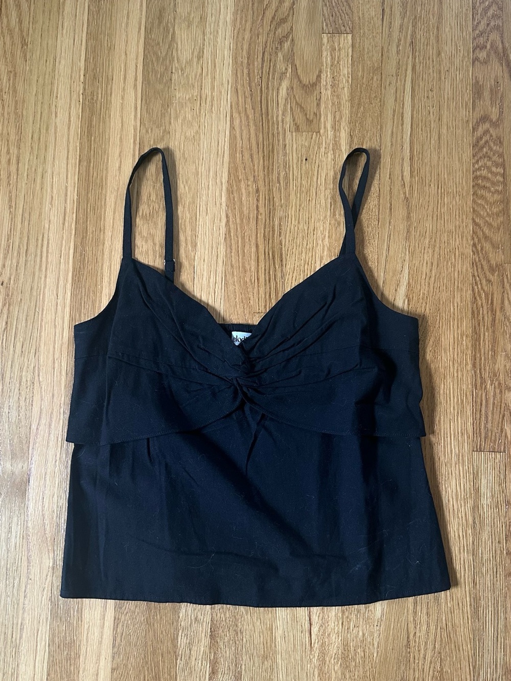 elodie Women's Black Spaghetti Strap Tank Top